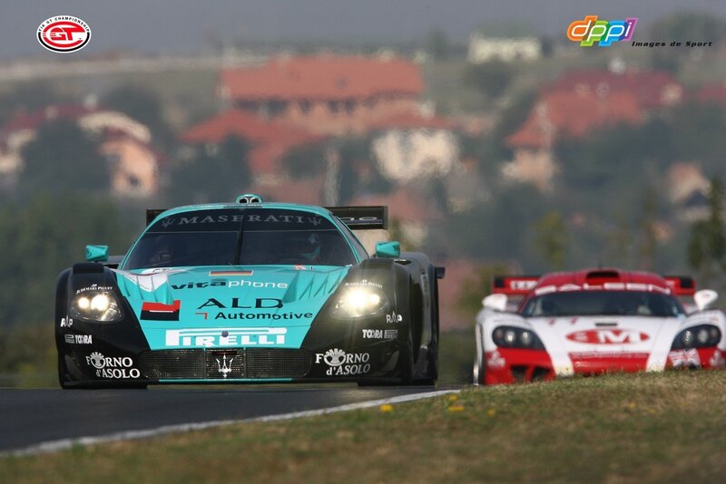 Maserati racing on track
