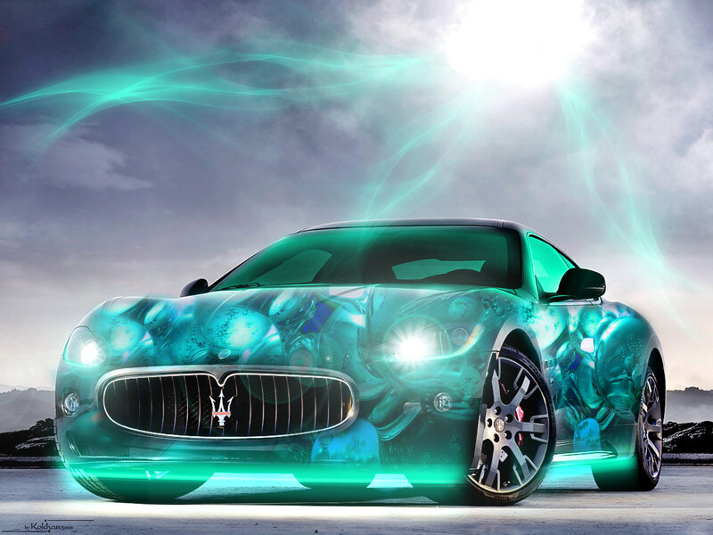 Maserati Sports Car — Green