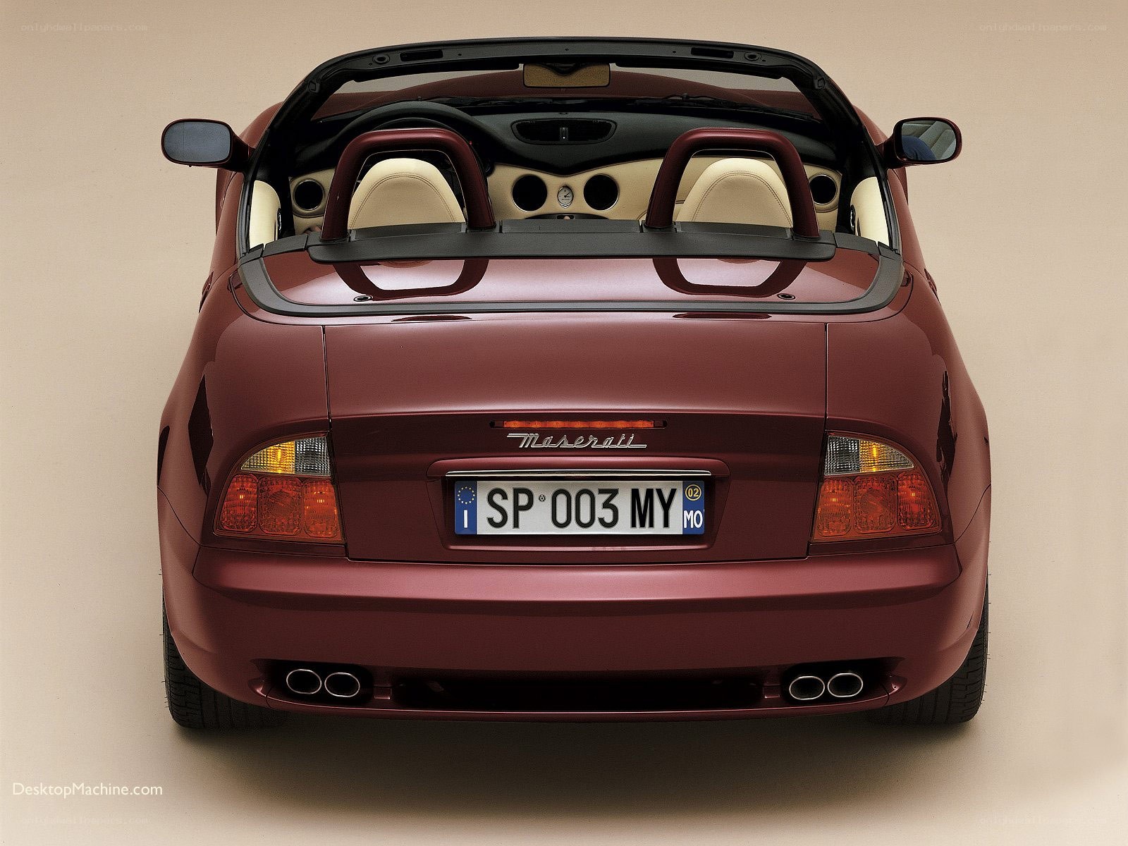 Maserati Spyder rear view