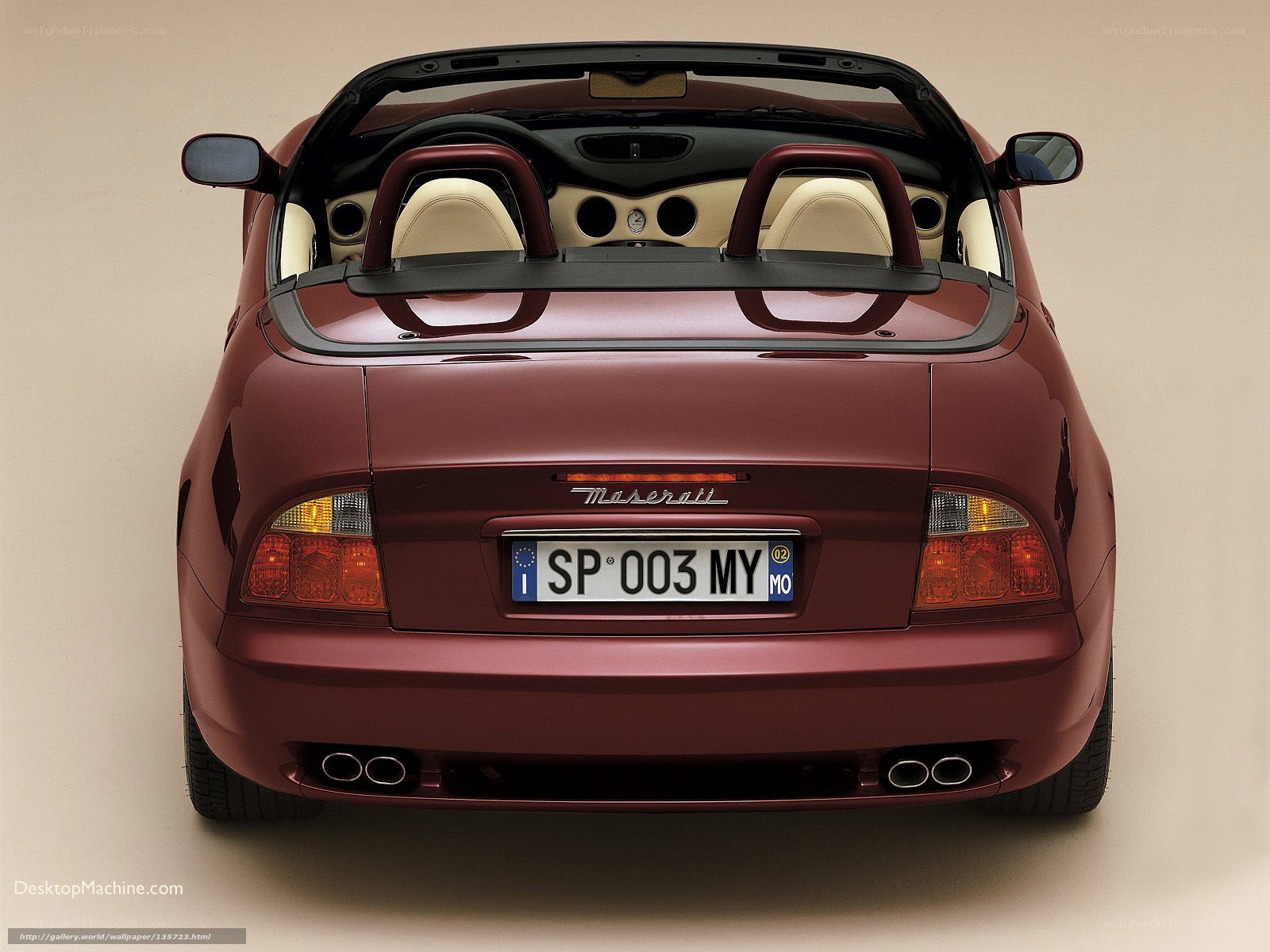 Maserati Spyder rear view