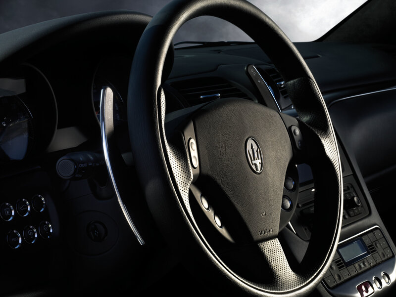 Maserati steering wheel interior