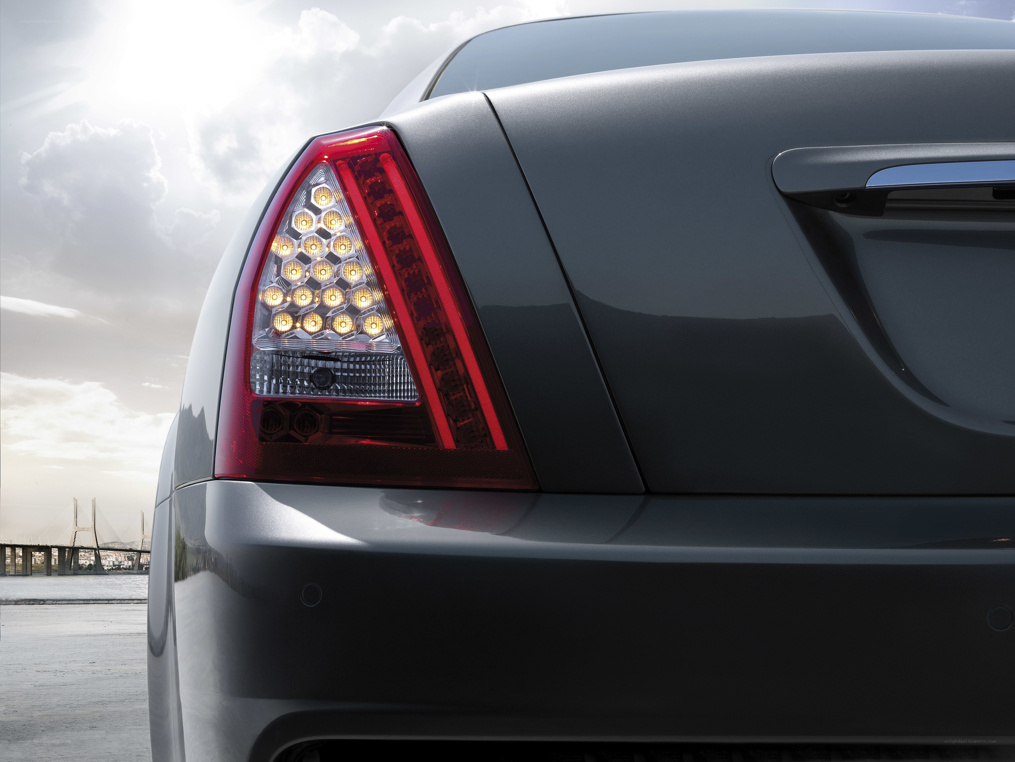 Maserati tail light close-up