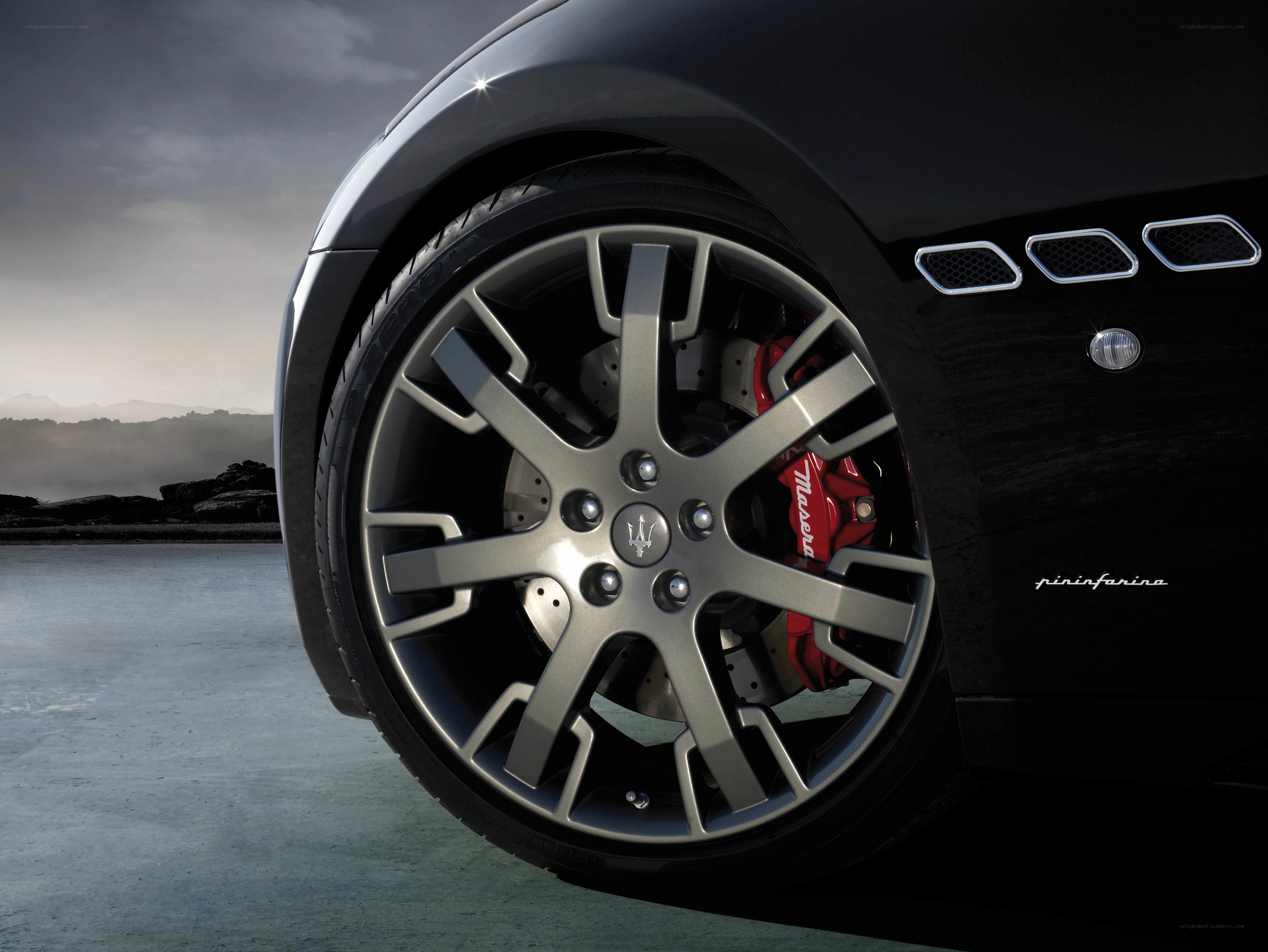 Maserati wheel close-up