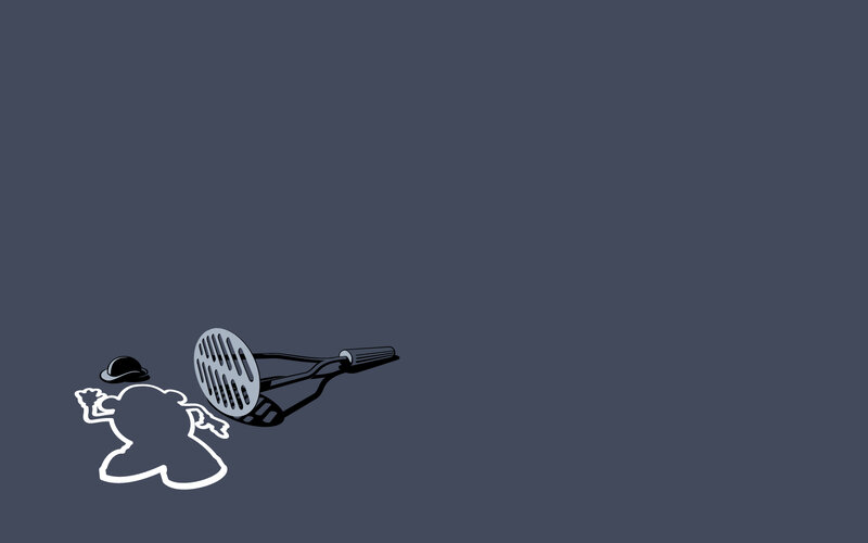 Mashed potato masher scene