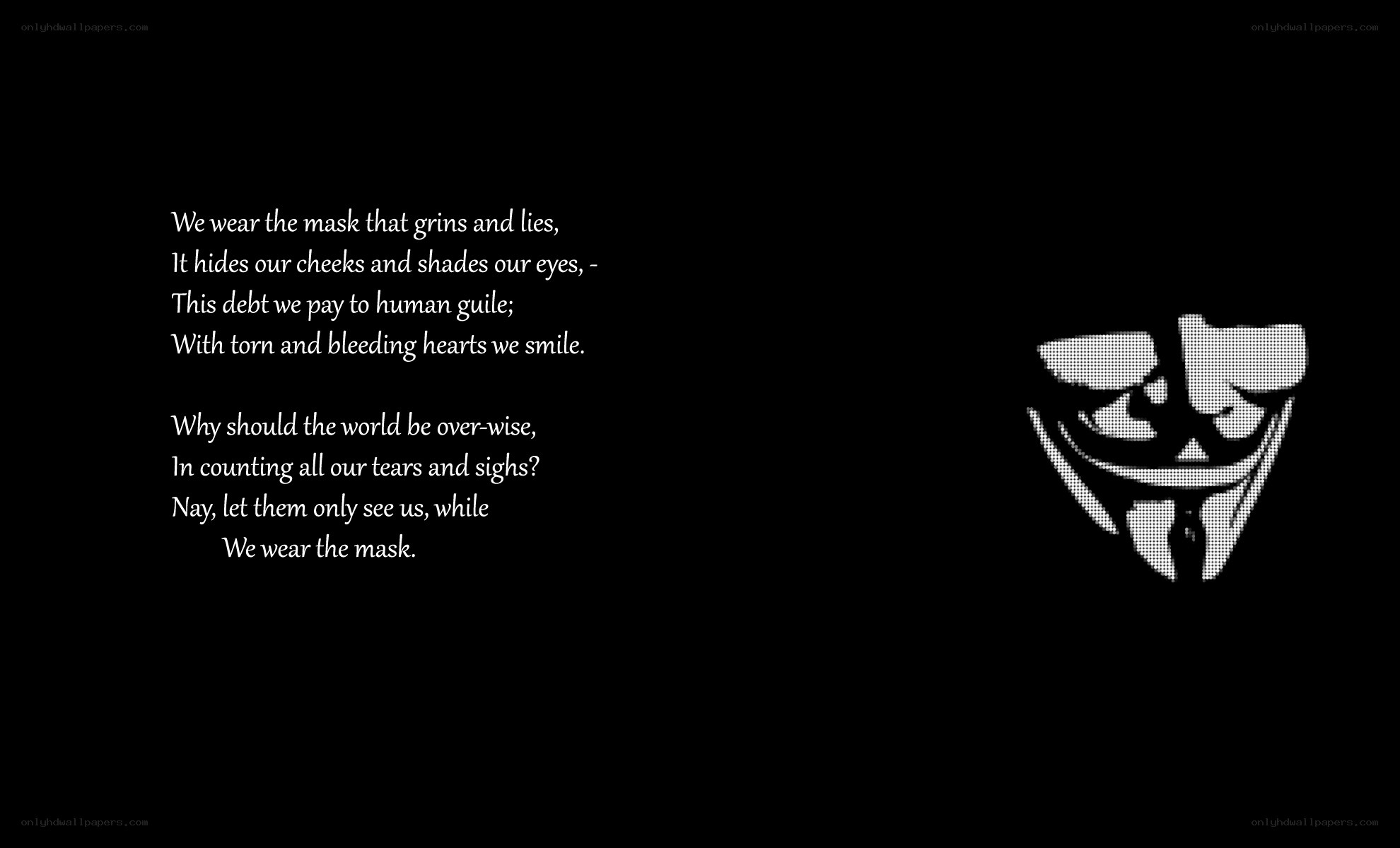 mask of anonymity