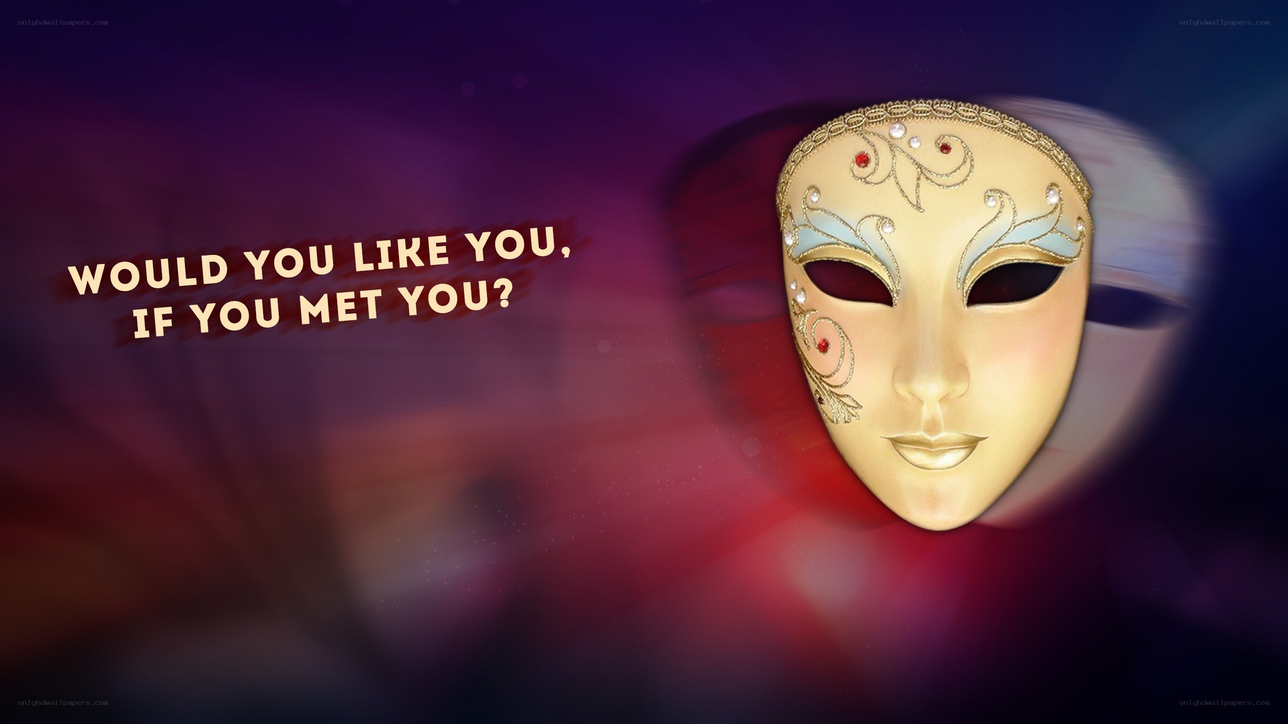 mask with reflective text