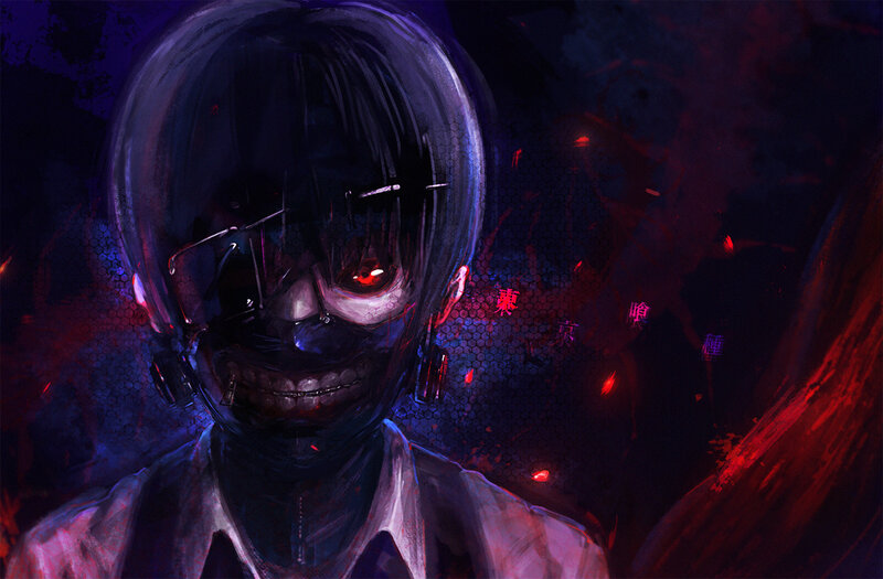 Masked Anime Character — Black, Dark, Dramatic