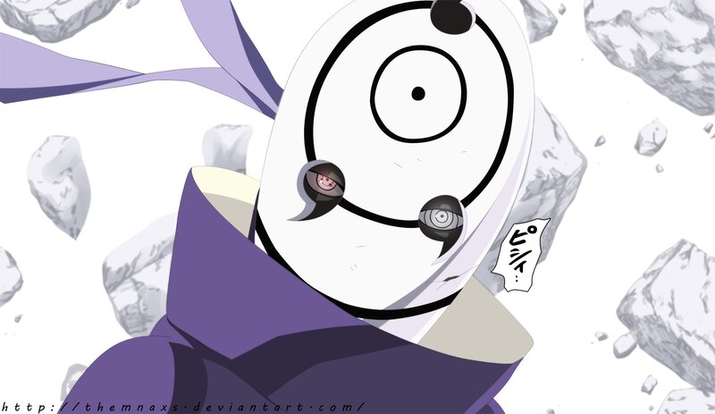 Masked Anime Character — White