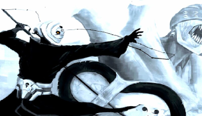Masked Archer on Motorcycle