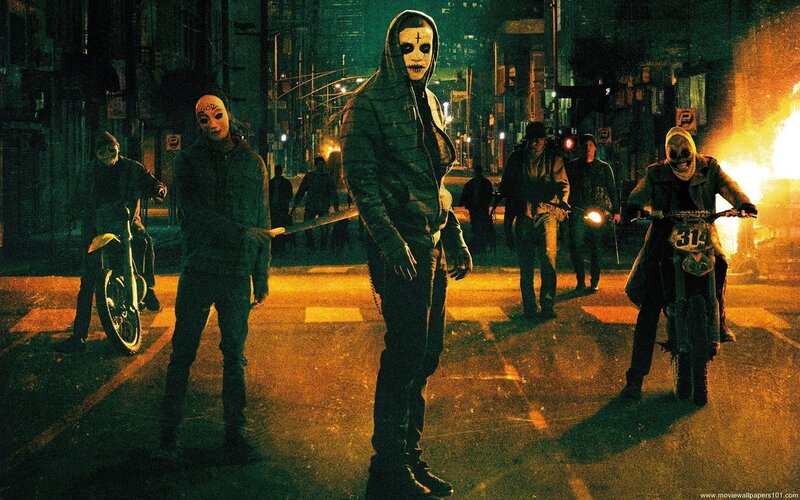 Masked Bikers in Street