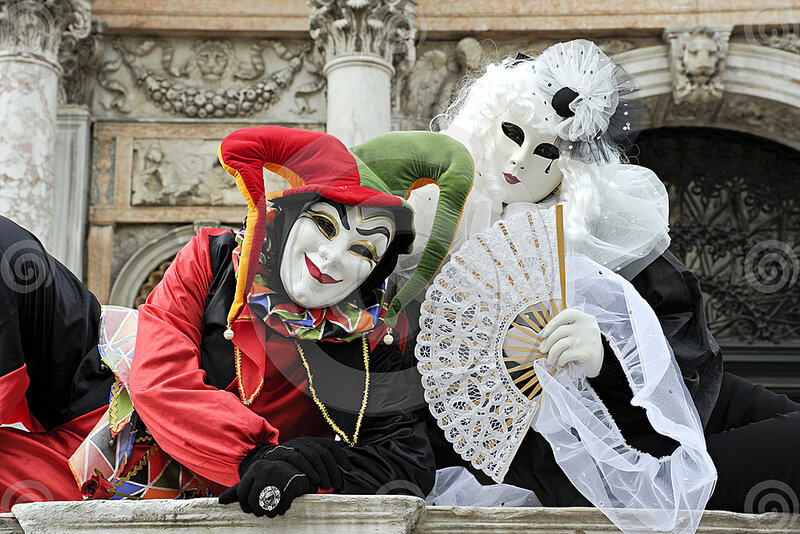 Masked Carnival Participants