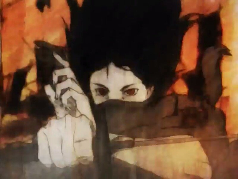 Masked Character Holding Knife