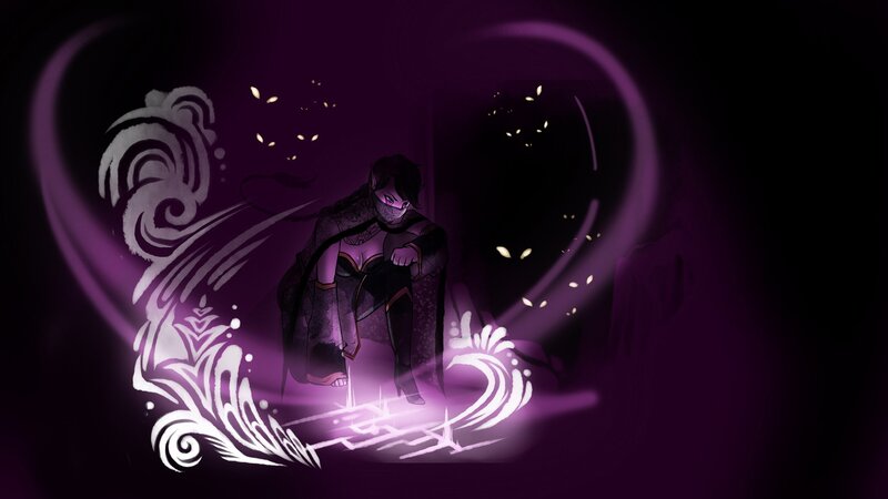 Masked Character in Purple