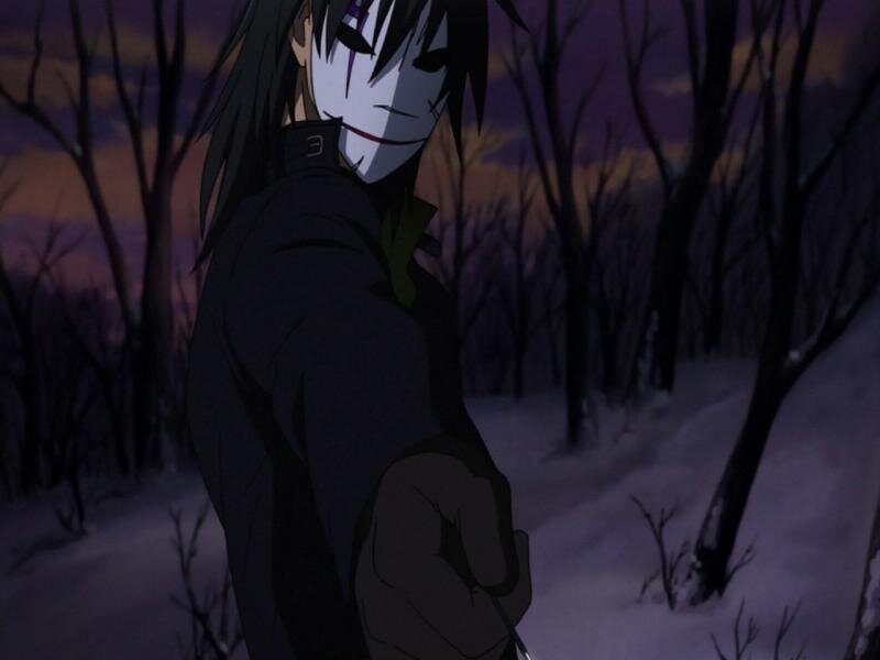 Masked Character in Snow