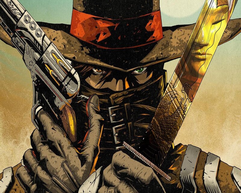 Masked Character with Guns