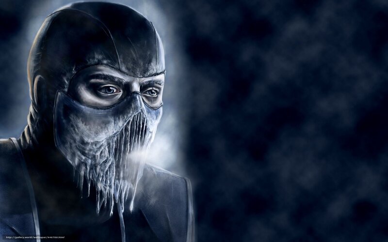 Masked Character with Ice Mask — Black