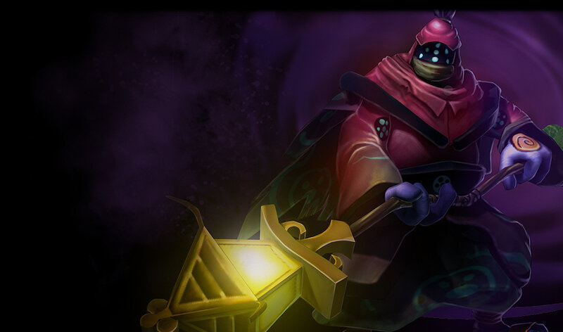 Masked Character with Lantern
