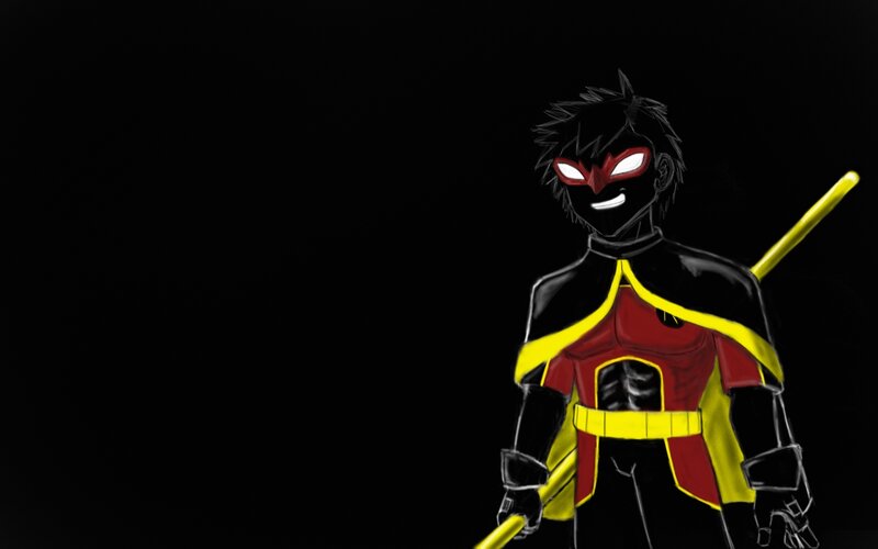Masked Character with Staff