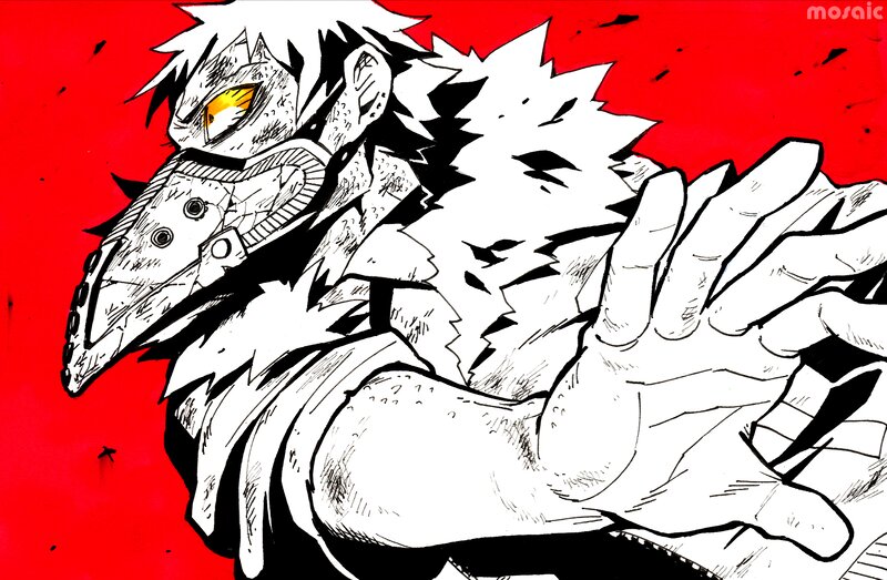 Masked Character with Yellow Eye