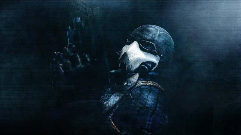 Masked Figure Holding Gun