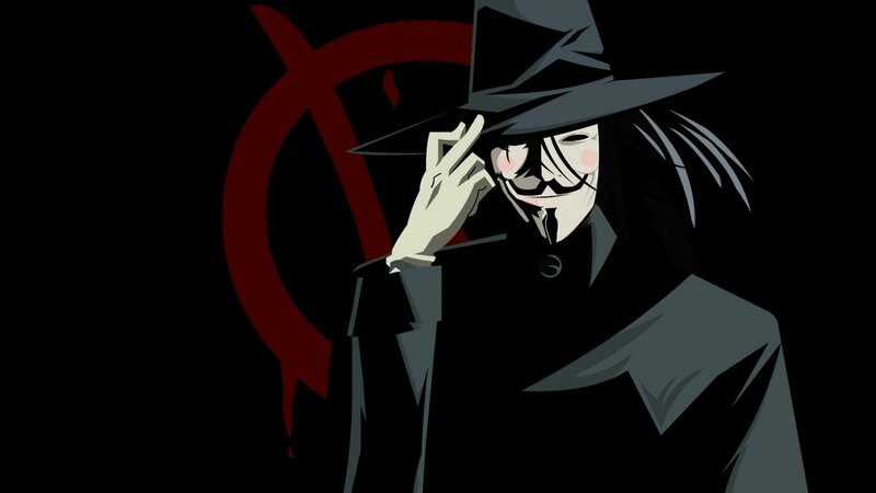 Masked Figure in Coat — Black