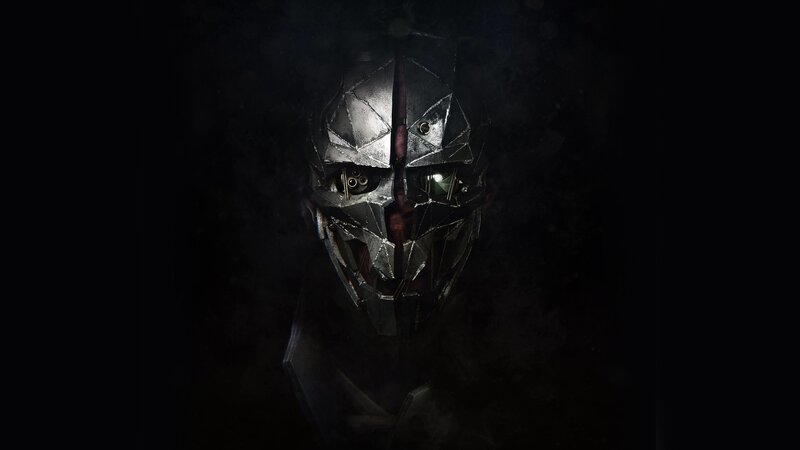 Masked Figure in Dark — Black