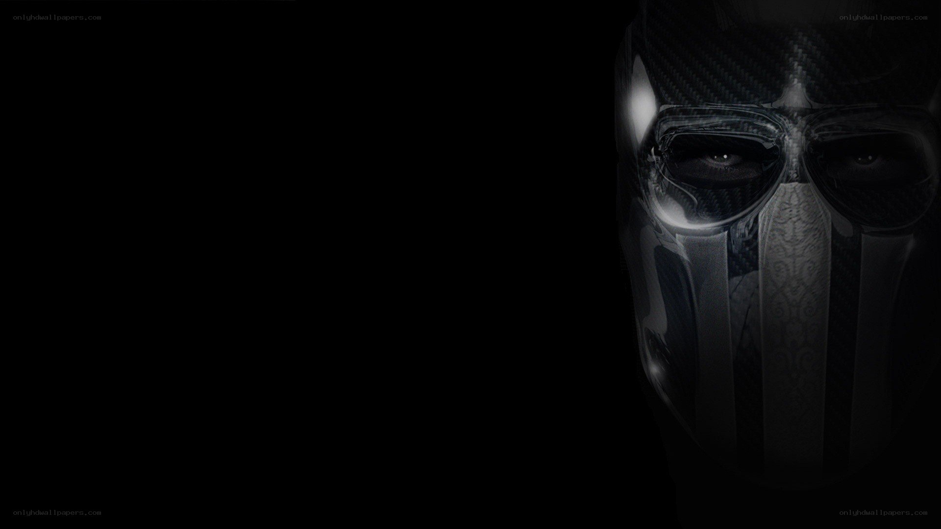 masked figure in dark setting