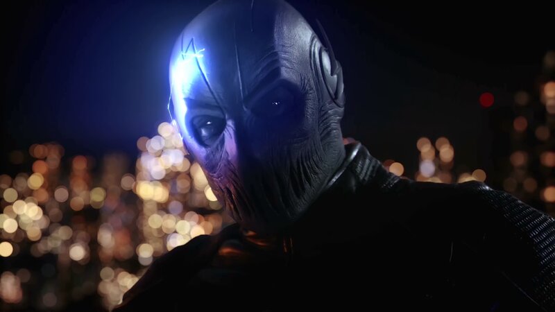 Masked Figure in Dark Suit — Black