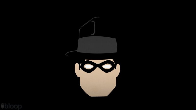 Masked Figure in Hat — Black, Mysterious