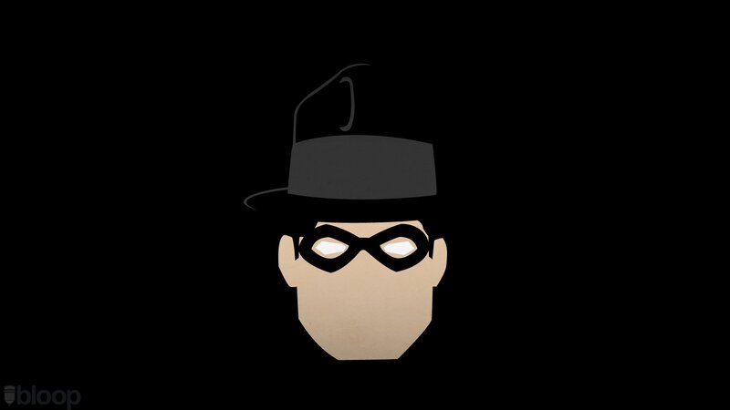 Masked Figure in Hat — Black
