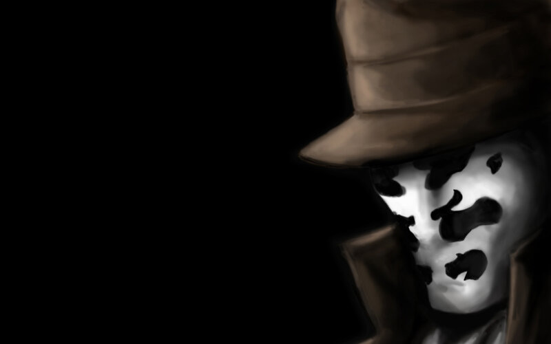 masked figure in hat