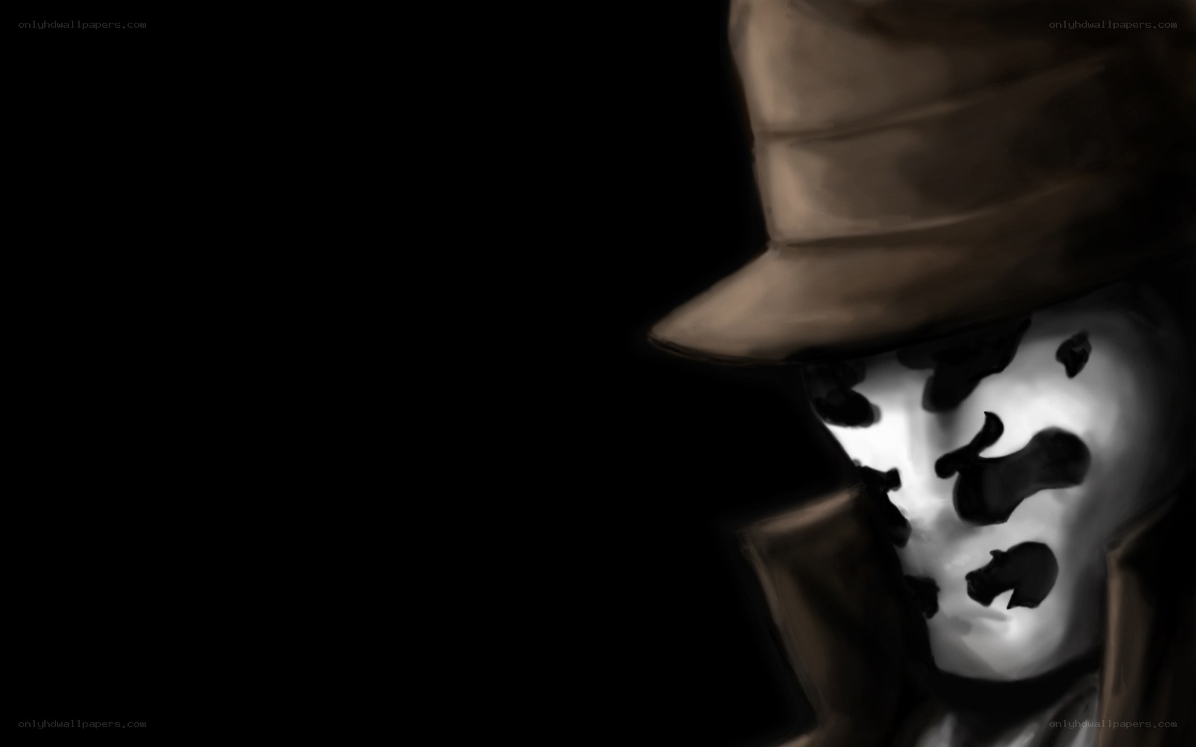 masked figure in hat