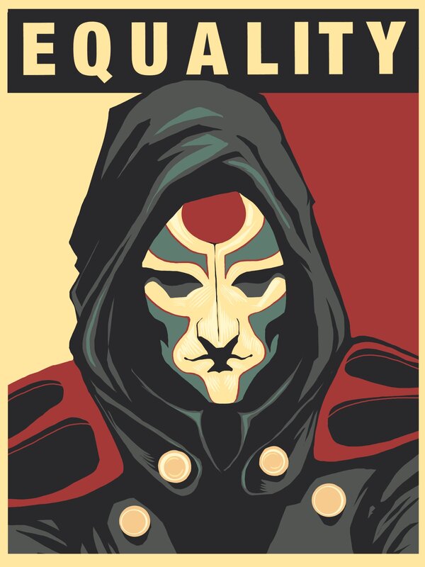 Masked Figure in Hood — Black, Dramatic, Illustration