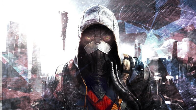 Masked Figure in Hood — Black