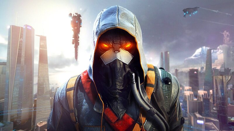 Masked Figure in Hood — Gray, Dramatic
