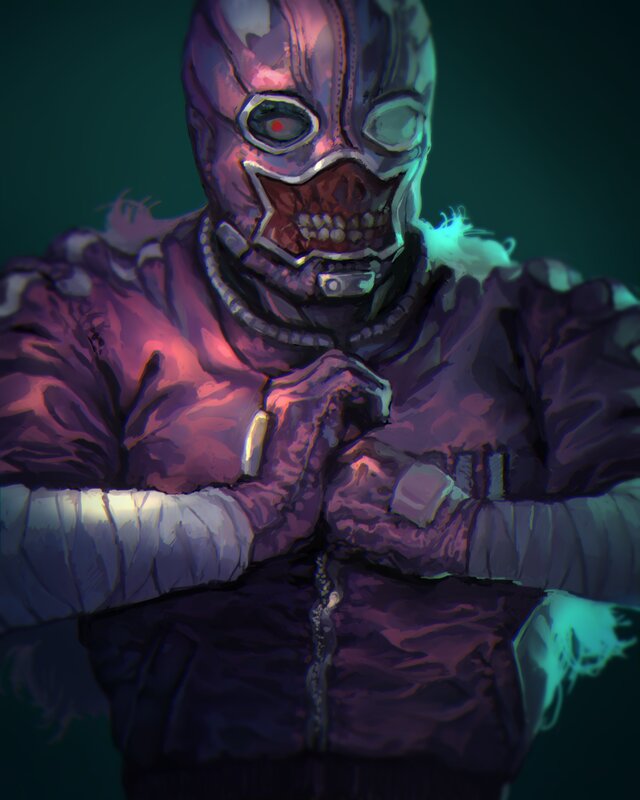Masked Figure in Jacket