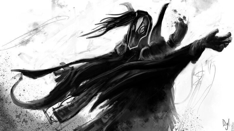 masked figure in motion