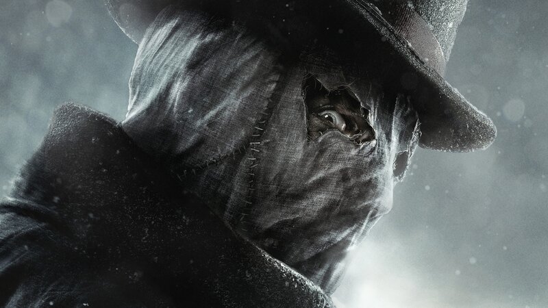 Masked Figure in Snow — Black