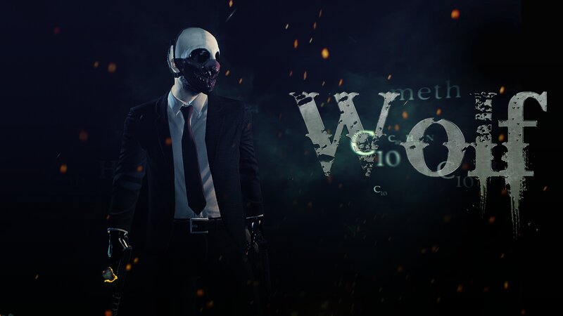 Masked Figure in Suit — Black, Dark, Dramatic