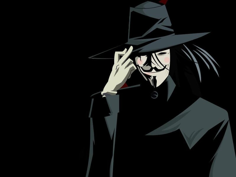 masked figure in trench coat
