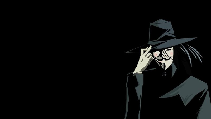masked figure in trench coat