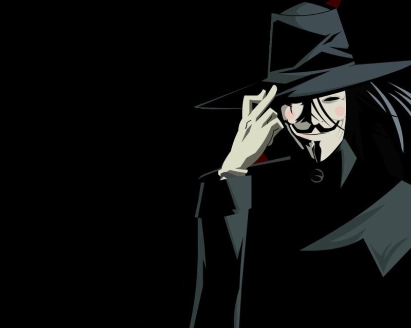 masked figure in trench coat