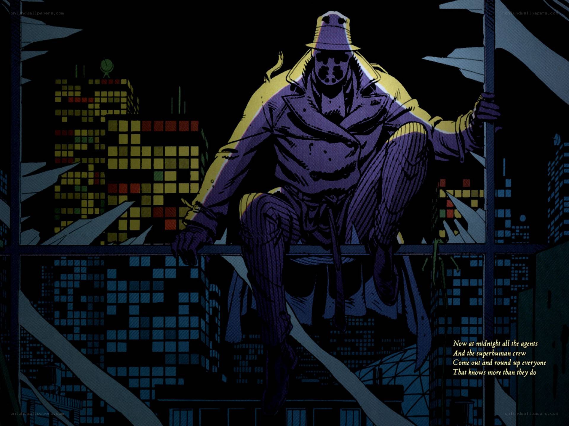 masked figure on rooftop