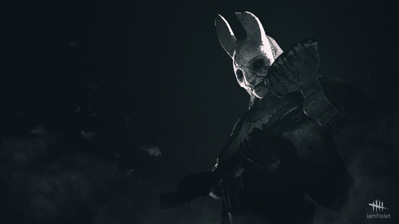 Masked Figure with Axe — Black