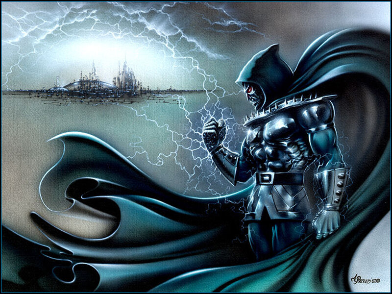 Masked Figure with Cape