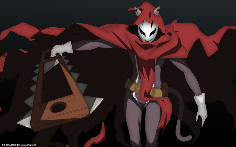 Masked Figure with Guillotine — Black