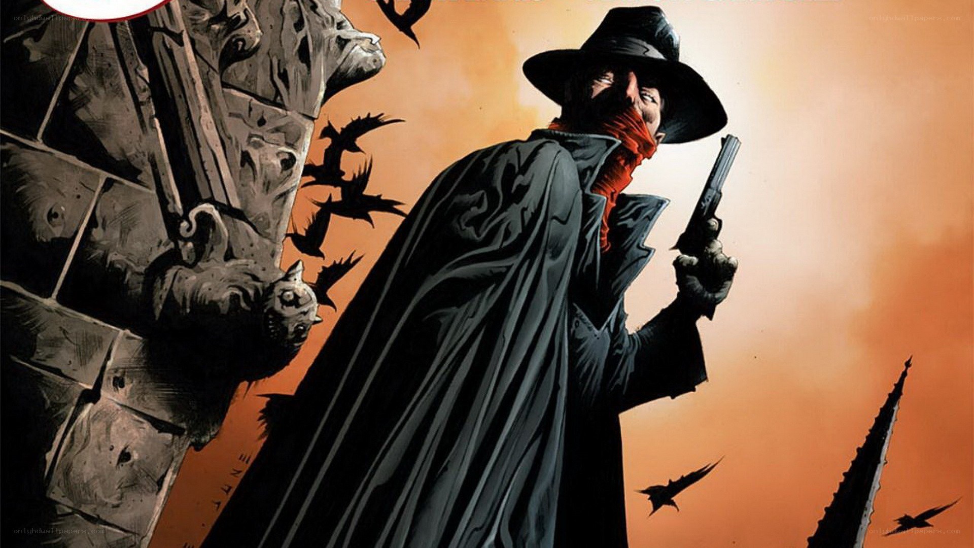masked figure with gun