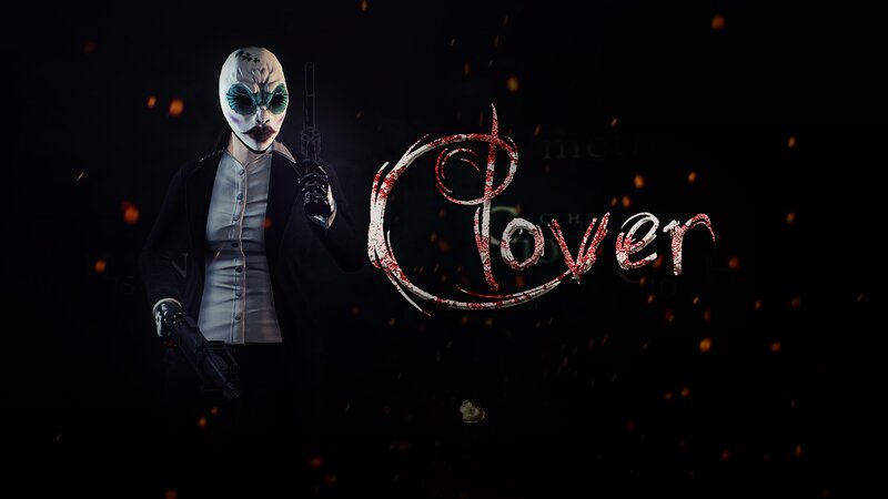 Masked Figure with Guns — Black, Dark, Dramatic