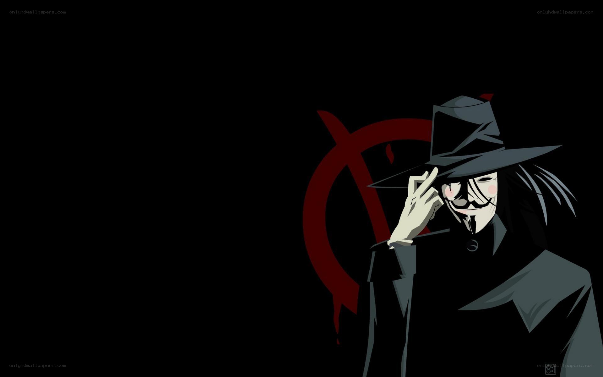 masked figure with hat