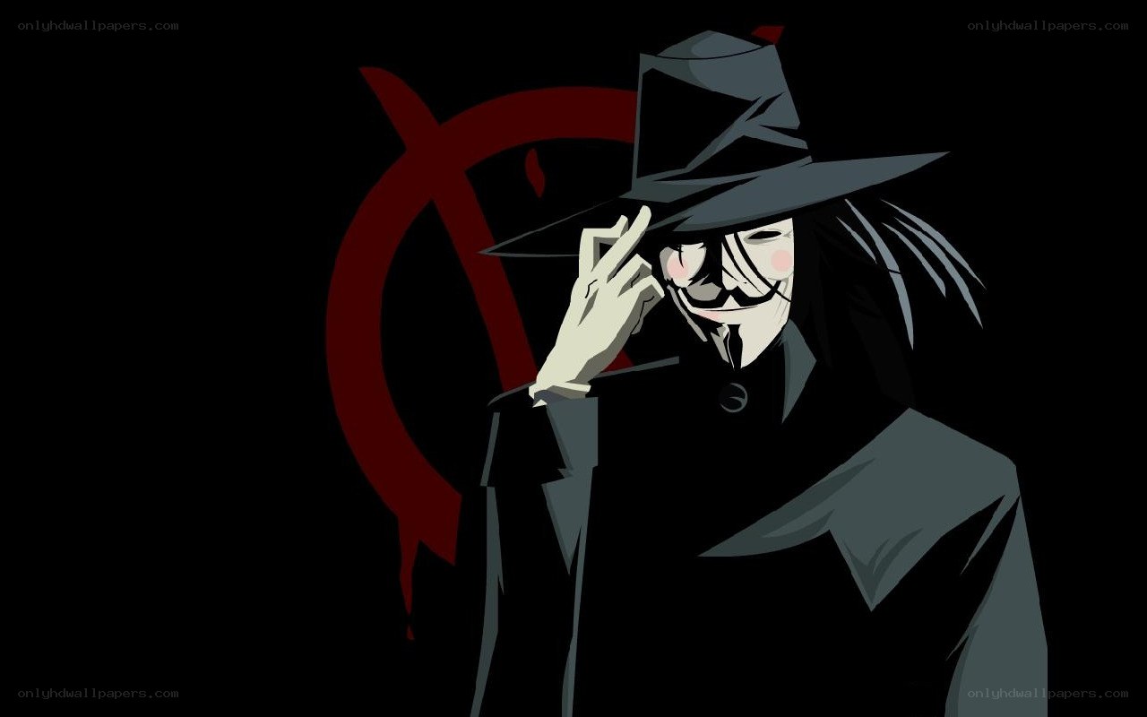 masked figure with hat